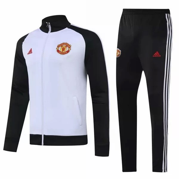 Trainingsanzug Manchester United 2020-21 II Weiß Schwarz